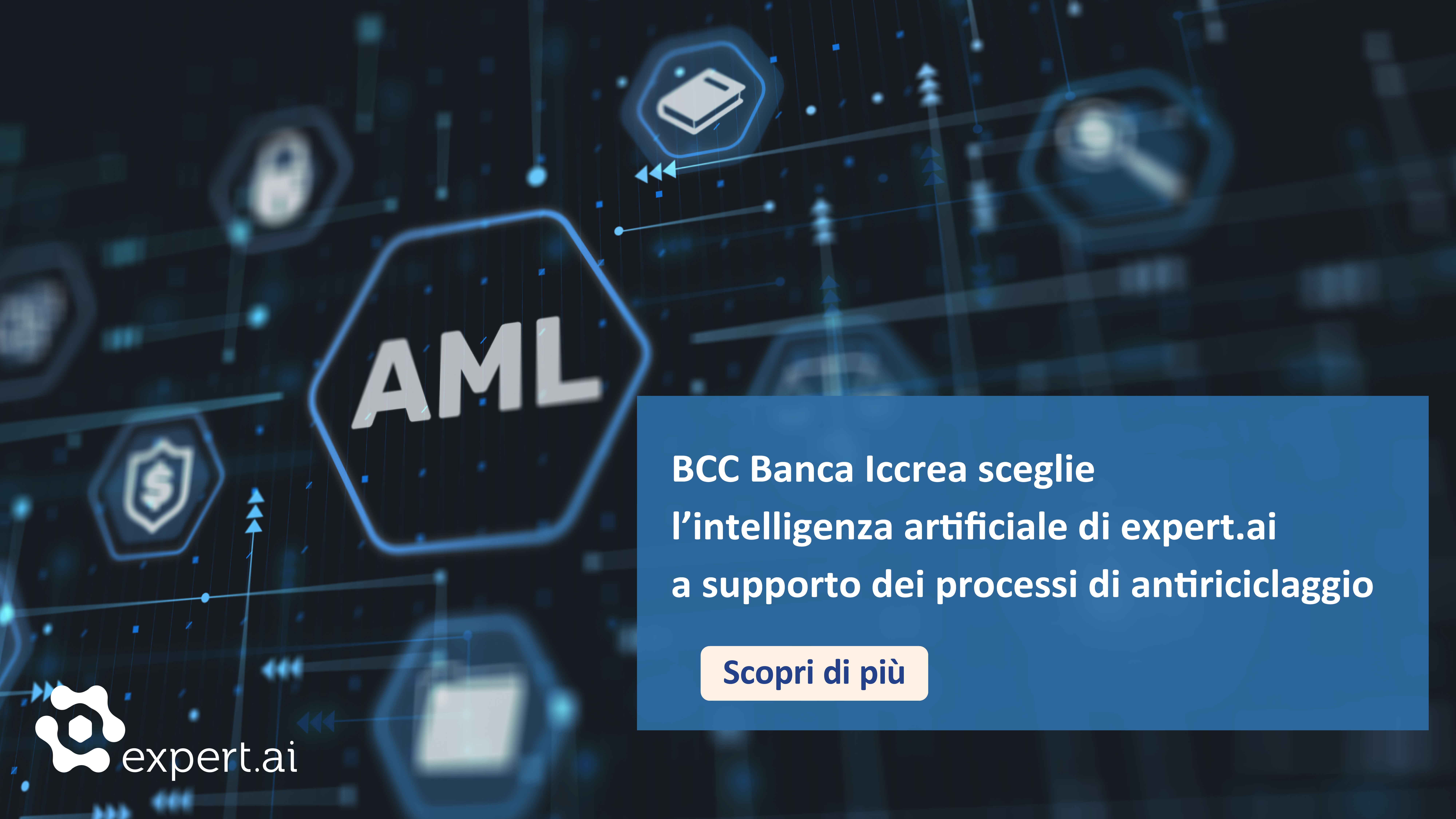 BCC Banca Iccrea sceglie l’intelligenza artificiale di expert.ai a supporto dei processi di antiriciclaggio